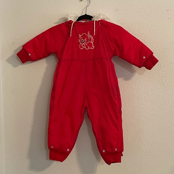 SNOWSUIT VINTAGE CHILDRENS MONTGOMERY WARDS - Picture 1 of 10